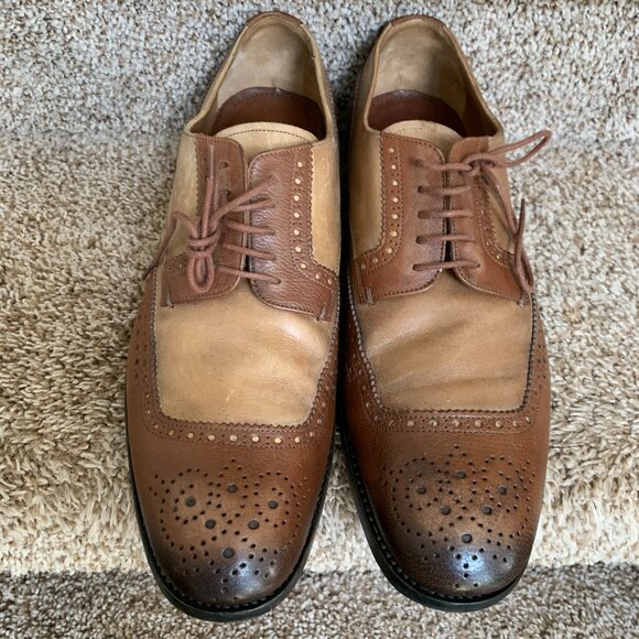 Prada Men's Two-Tone  Leather Dress Shoes. - Picture 1 of 15